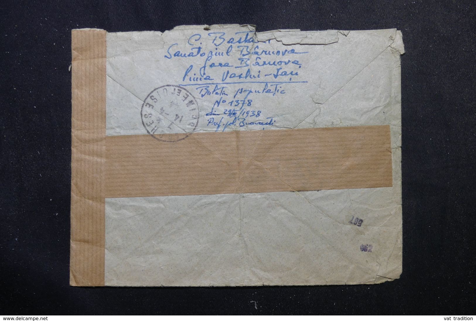 ROUMANIE - Enveloppe De Bucarest Pour La France En 1944 Avec Contrôle Postal, Affranchissement Plaisant - L 63160 - 2. Weltkrieg (Briefe)