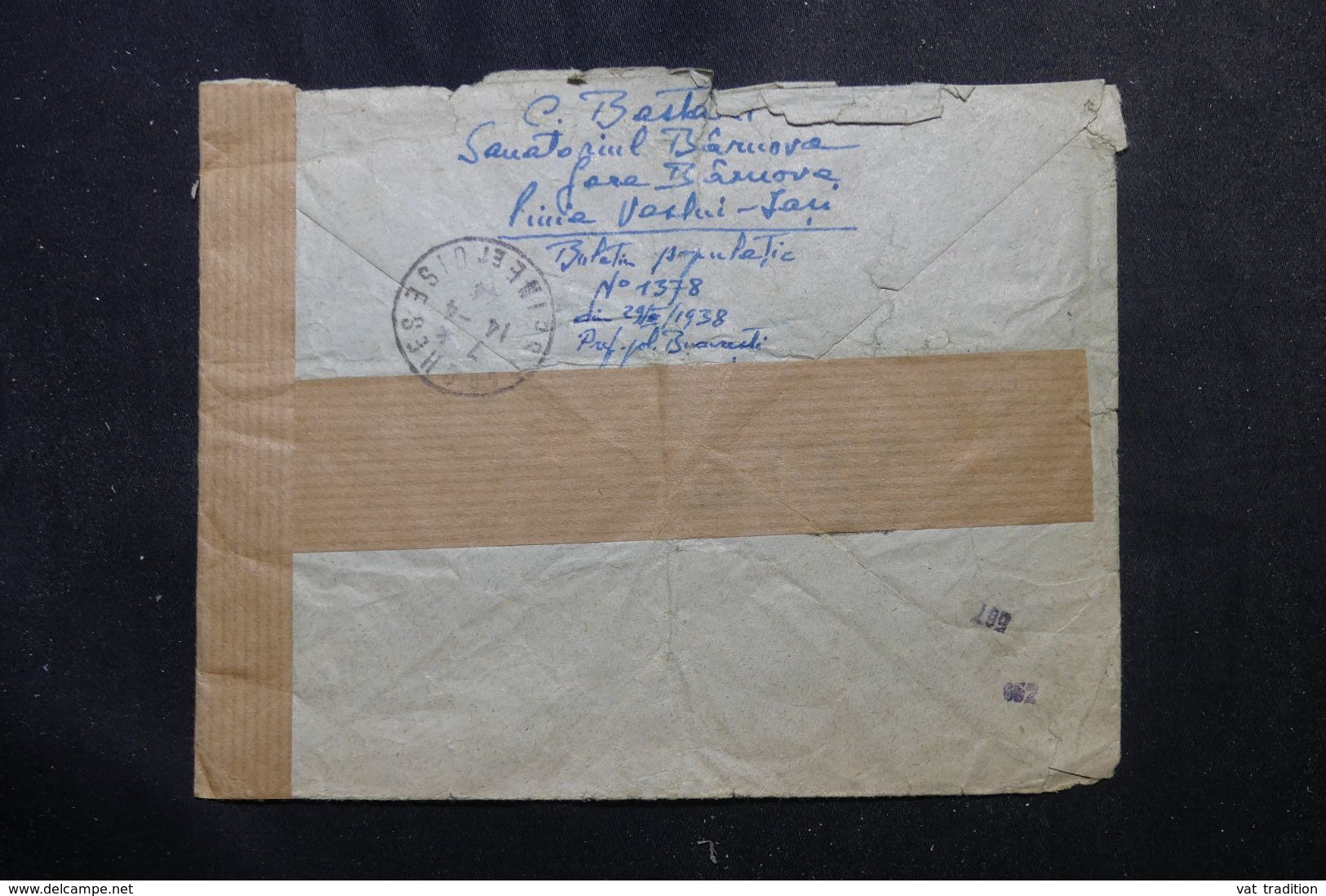 ROUMANIE - Enveloppe De Bucarest Pour La France En 1944 Avec Contrôle Postal, Affranchissement Plaisant - L 63160 - Storia Postale Seconda Guerra Mondiale