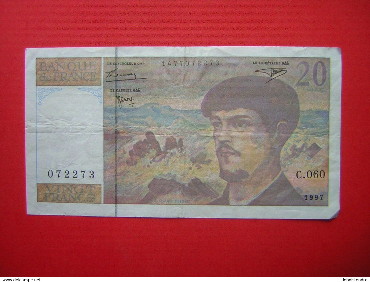 1 BILLET BANQUE DE FRANCE 20 FRANCS  VINGT FRANCS DEBUSSY   1997 - 20 F 1980-1997 ''Debussy''