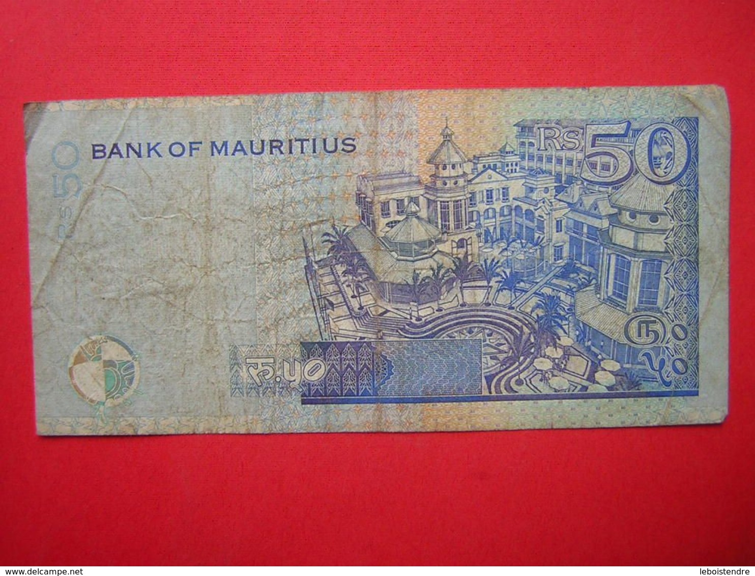 1 BILLET BANK OF MAURITIUS  RS 50 FIFTY  RUPEES  1999 - Maurice