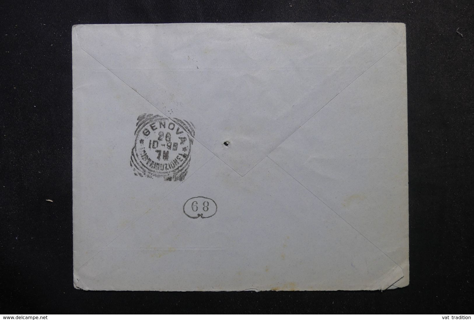GRECE - Enveloppe Commerciale De Athènes Pour L'Italie En 1898, Affranchissement Plaisant - L 63180 - Storia Postale