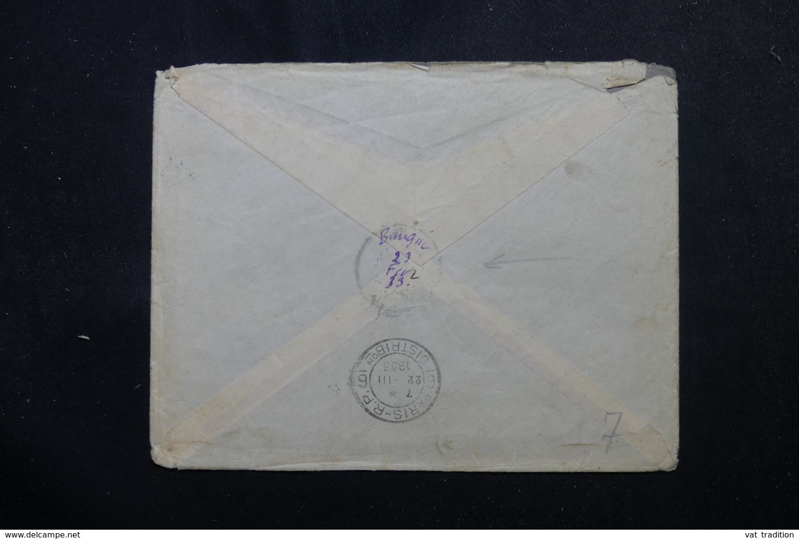 OUBANGUI-CHARI - Enveloppe De Bambari Pour Paris En 1933, Affranchissement Plaisant - L 63181 - Cartas & Documentos