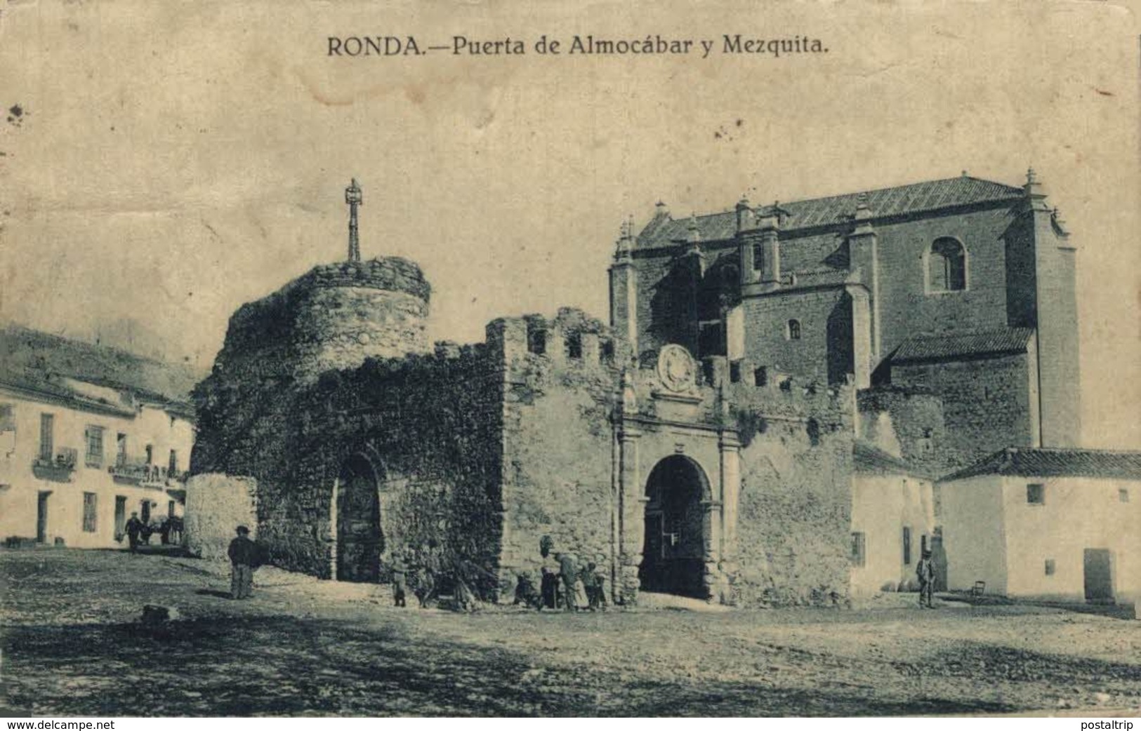 Málaga - Ronda, Puerta De Almocábar Y Mezquita.  Andalucia // España - Málaga