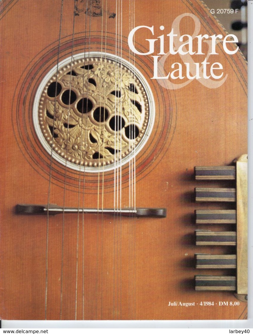 Revue De Musique -  Gitarre & Laute - N° 4 - 1984 - - Musik