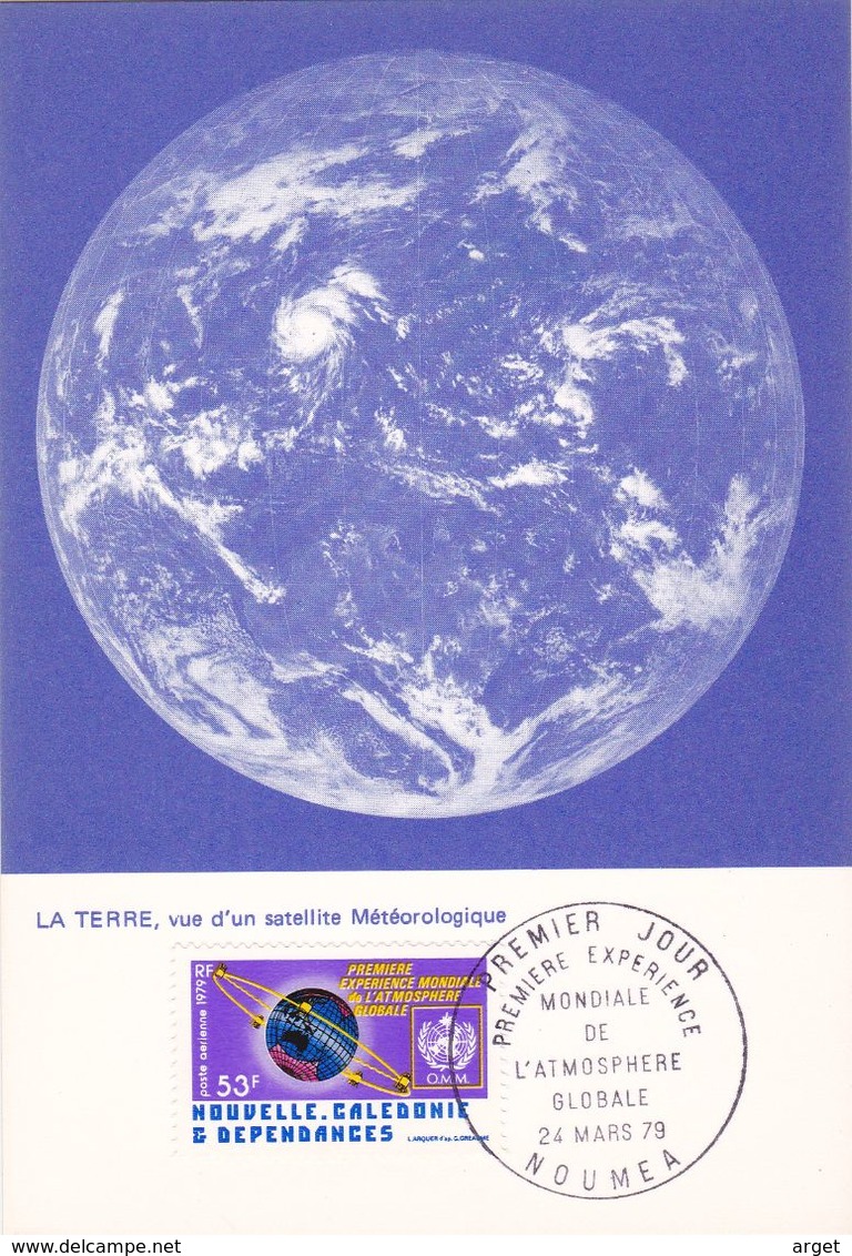 Carte-Maximum NOUVELLE CALEDONIE N° Yvert PA190 (GLOBE TERRESTRE) Obl Sp 1er Jour - Maximumkaarten