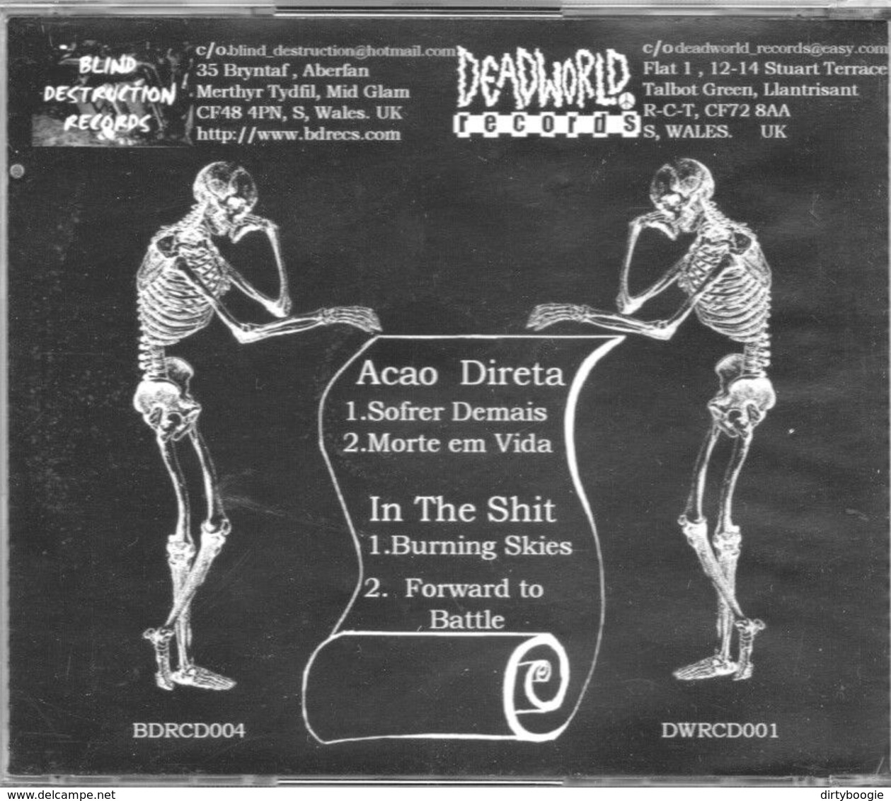 IN THE SHIT - ACAO DIRETA - Split CD - PUNK - Punk