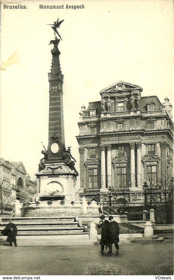 028 523 - CPA - Belgique - Brussels - Bruxelles - Monument Anspach - Monumenti, Edifici