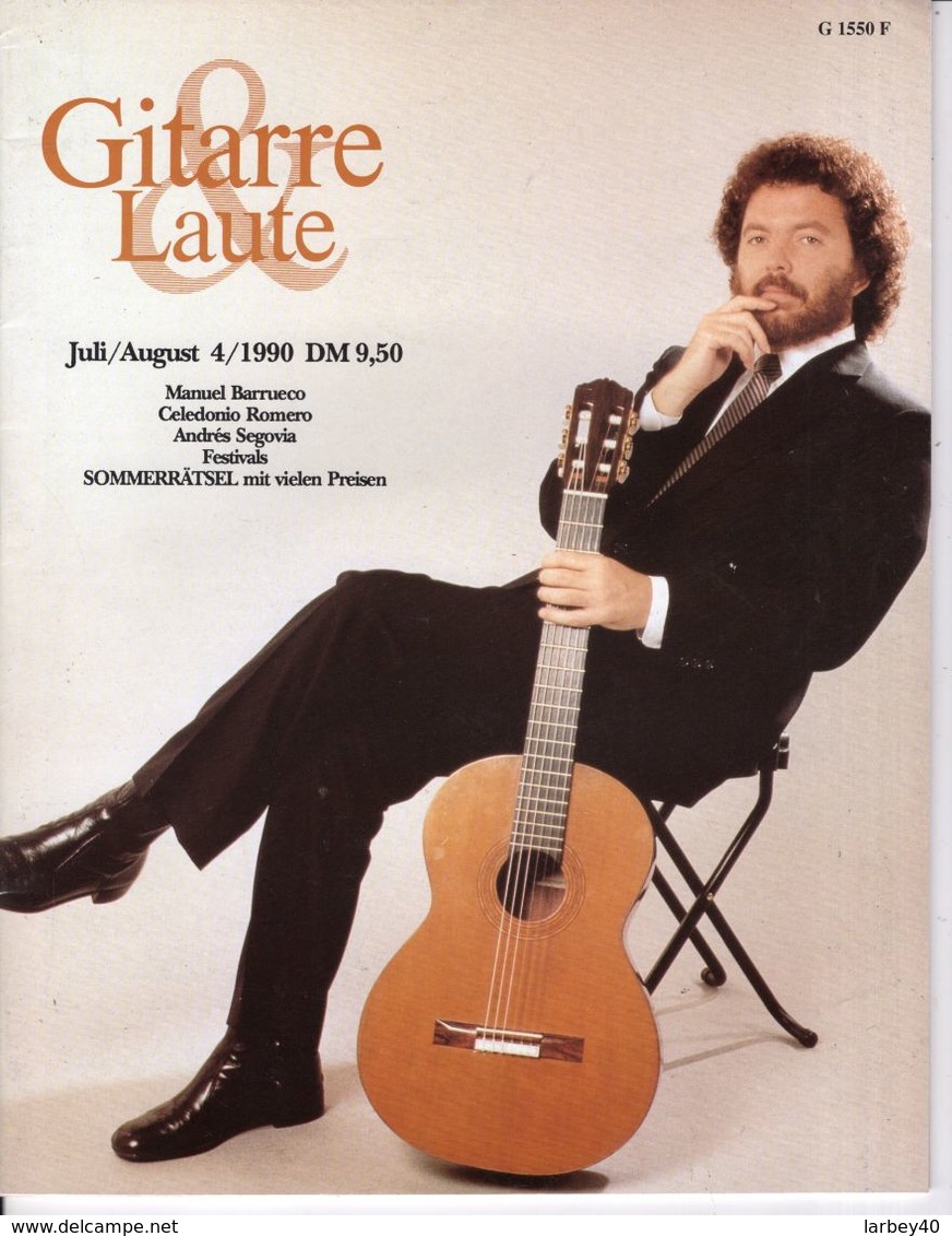 Revue De Musique -  Gitarre & Laute - N° 4 - 1990 - Manuel Barrueco - Musique