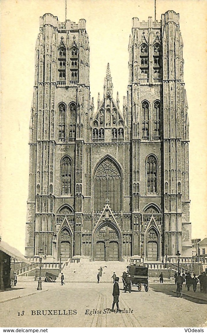 028 533 - CPA - Belgique - Brussels - Bruxelles - Eglise Ste-Gudule - Monumenti, Edifici