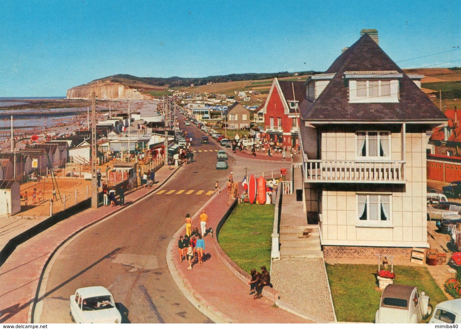 QUIBERVILLE-sur-MER - La Plage Et La Falaise Et L'Hotel - - Autres & Non Classés