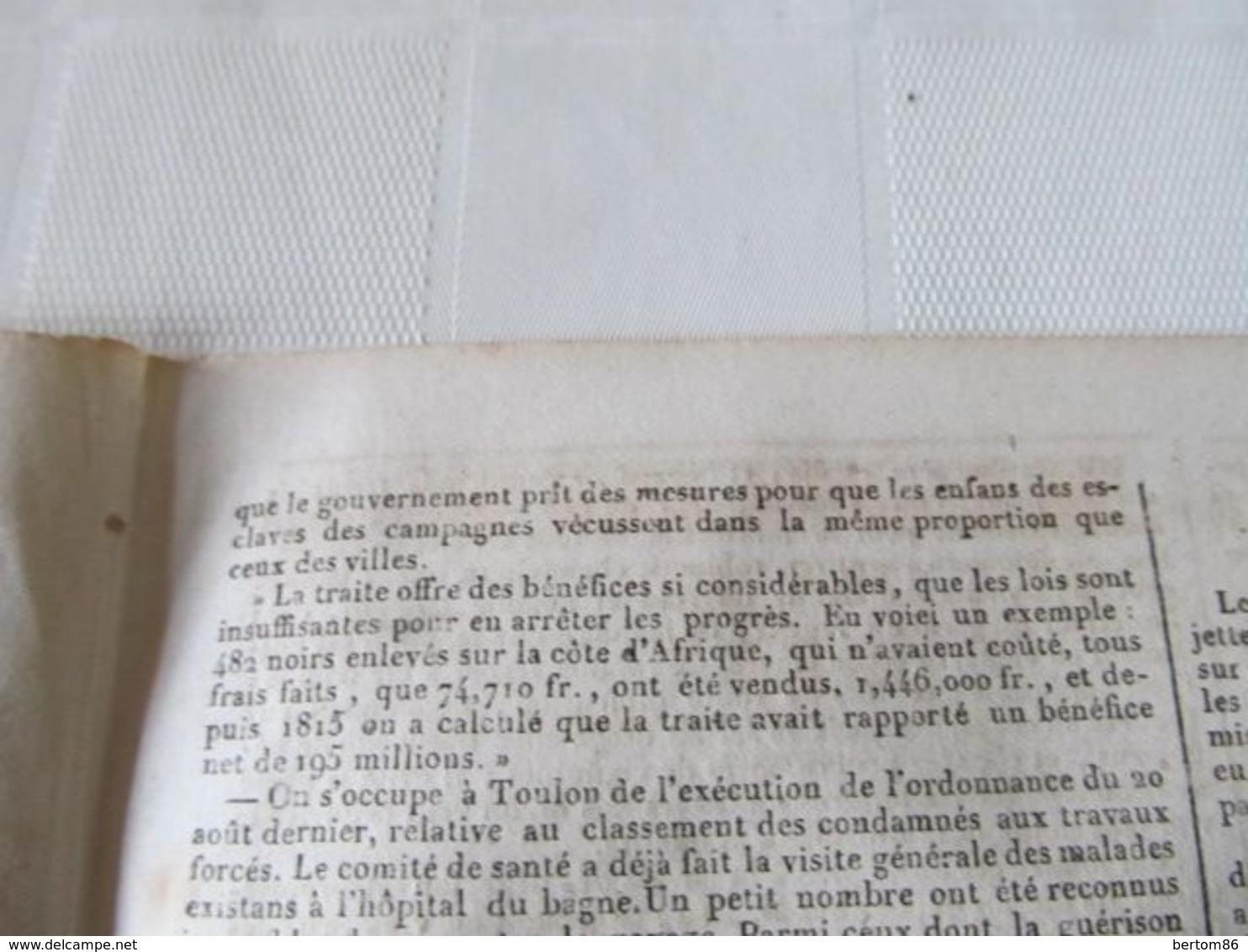 FRANCE - LA TRAITE NEGRIERE - L'ENLEVEMENT DES NOIRS SUR LA CÔTE D'AFRIQUE - LE CONSTITUTIONNEL DE 1828 - 1800 - 1849