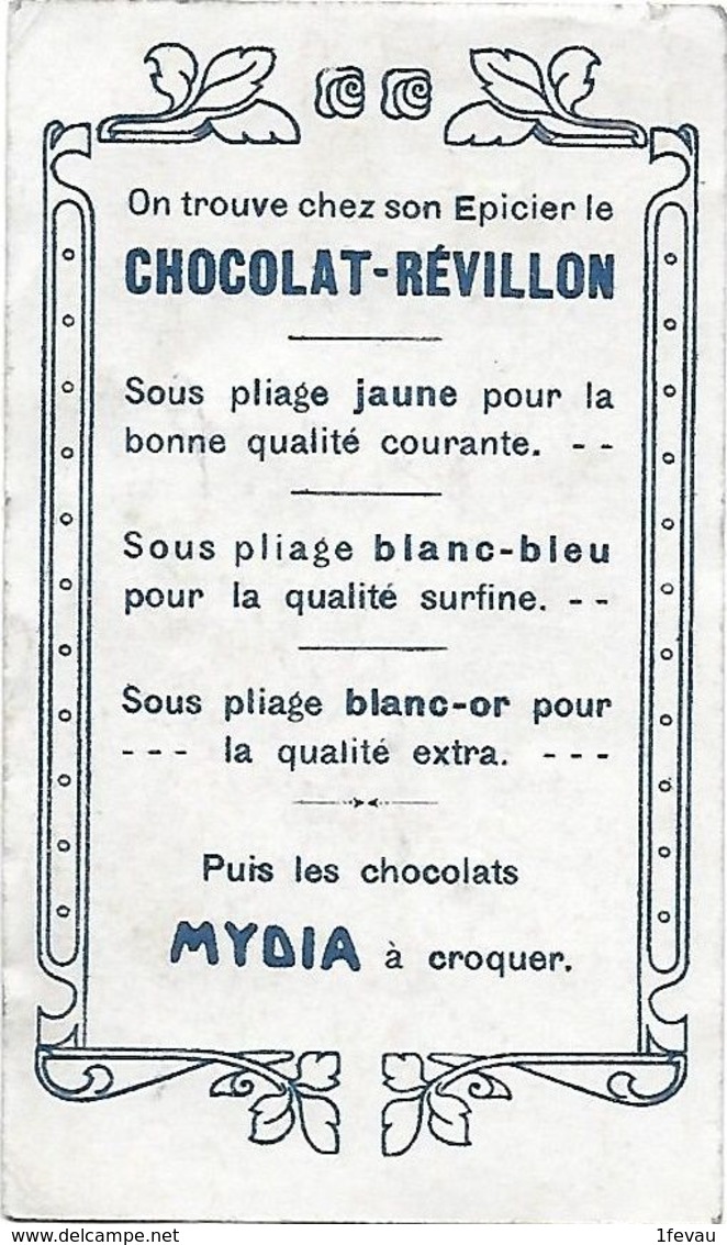 Chromo Ancien Chocolat Revillon Le Théatre à Travers Les Ages Un Café Concert Populaire 10.5* 6.4 Cm - Revillon
