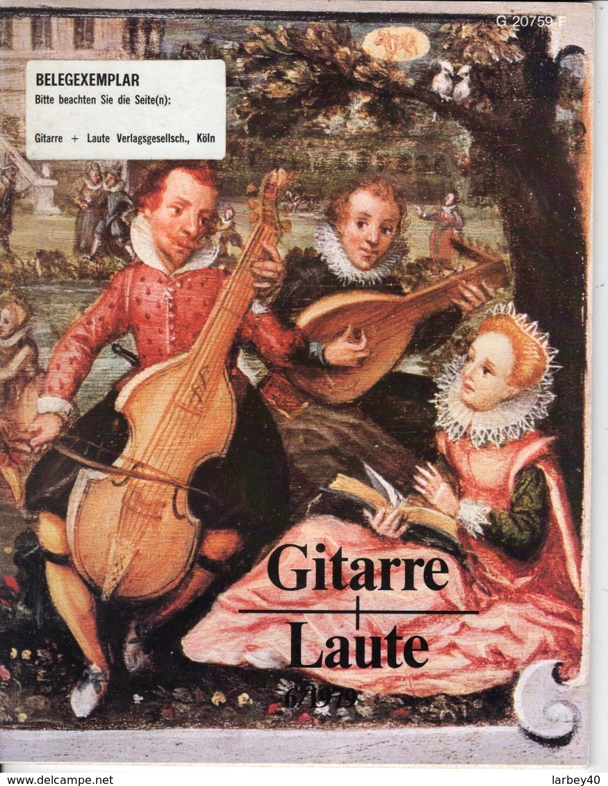 Revue De Musique -  Gitarre & Laute - N° 6 - 1979 - - Música