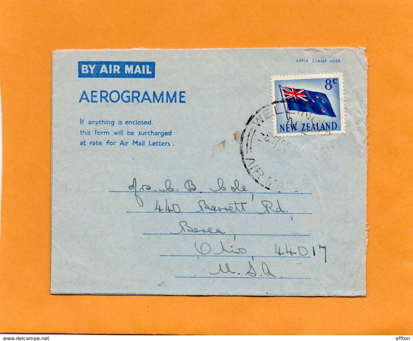 New Zealand Cover Mailed - Luftpost