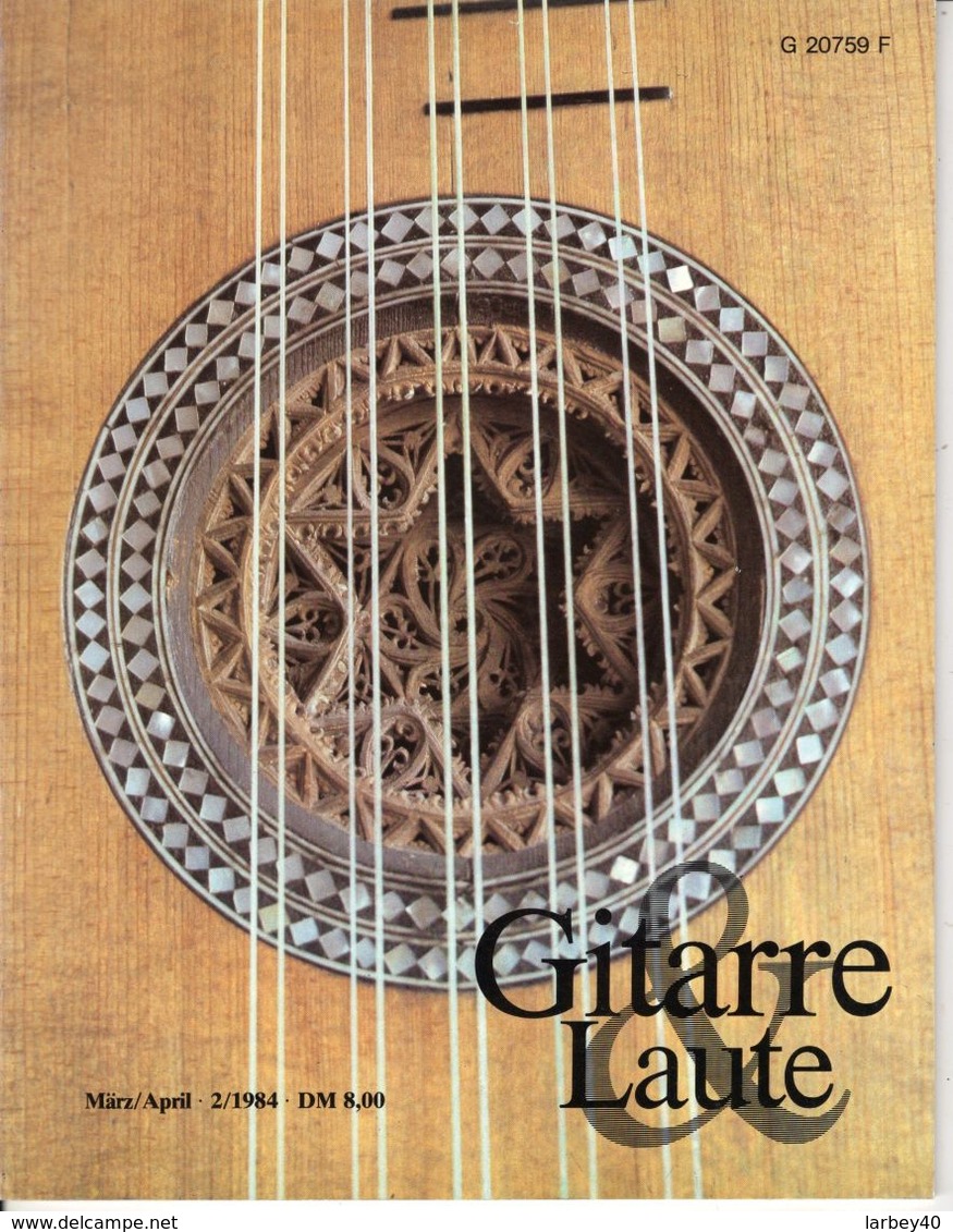 Revue De Musique -  Gitarre & Laute - N° 2 - 1984 - - Musik