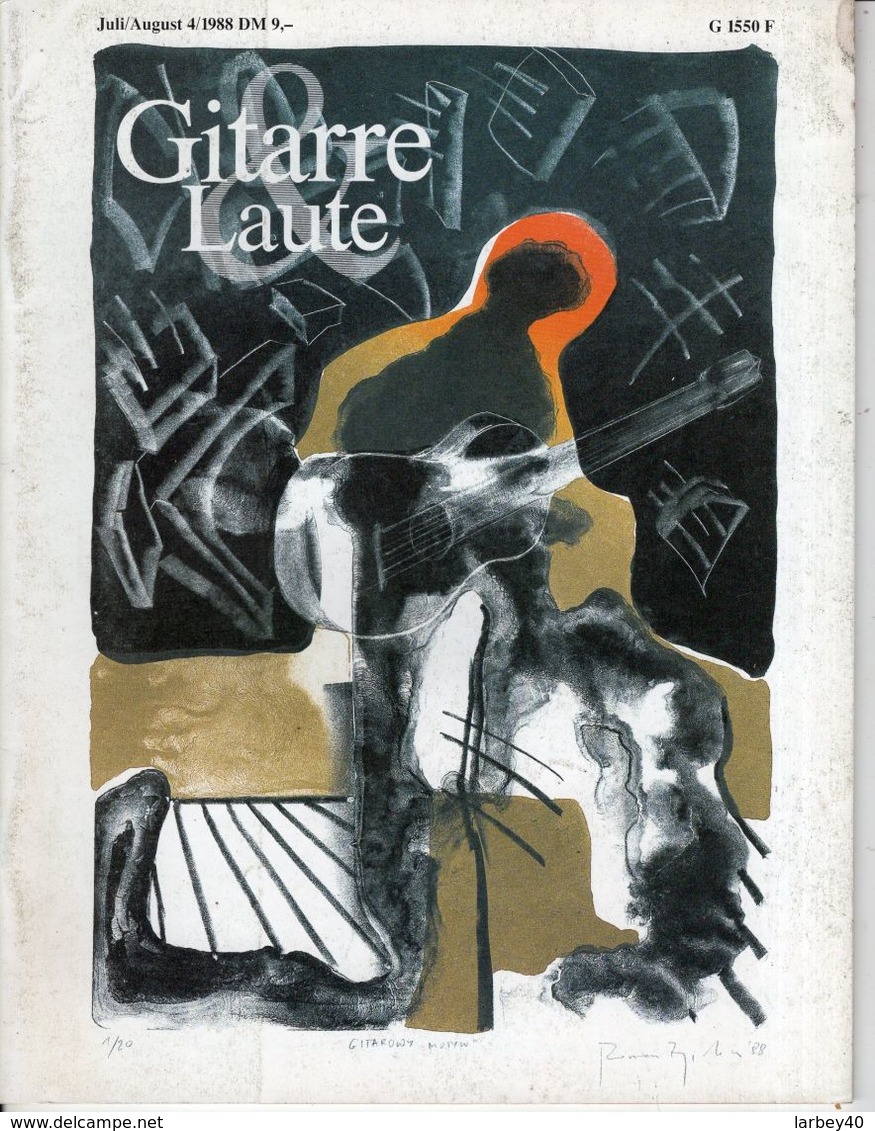 Revue De Musique -  Gitarre & Laute - N° 4 - 1988 - - Muziek