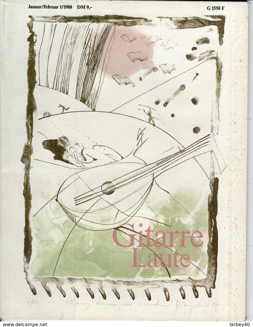 Revue De Musique -  Gitarre & Laute - N° 1 - 1988 - - Musique