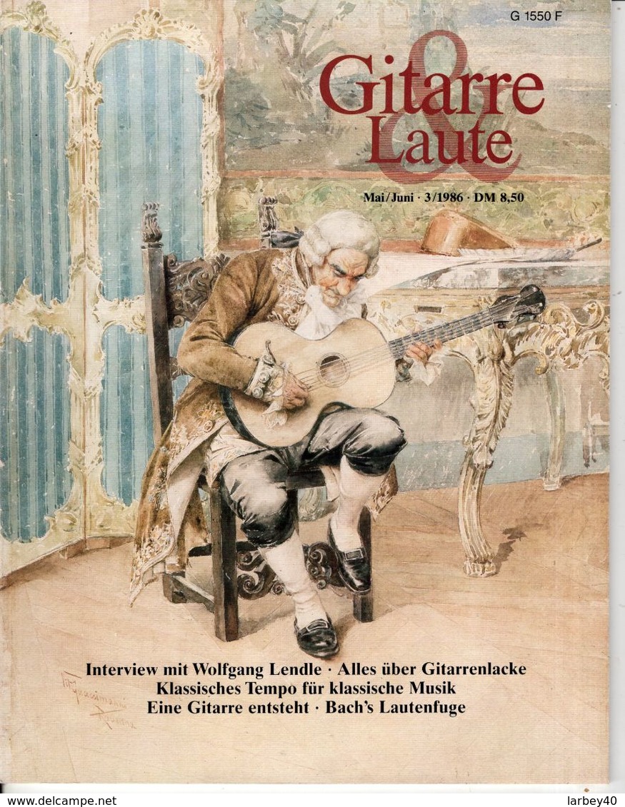 Revue De Musique -  Gitarre & Laute - N° 3 - 1986 - Wolfgang Lendle - Música