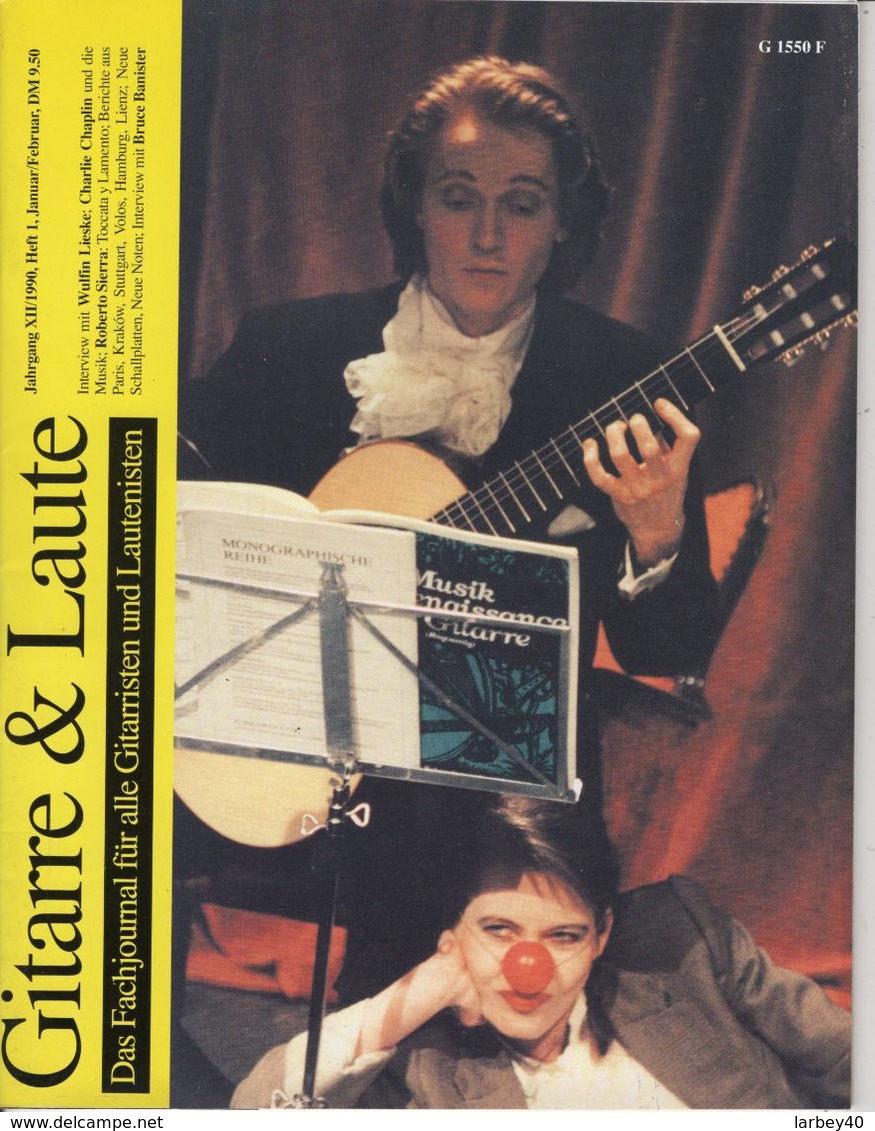 Revue De Musique -  Gitarre & Laute - N° 1 - 1990 - - Música