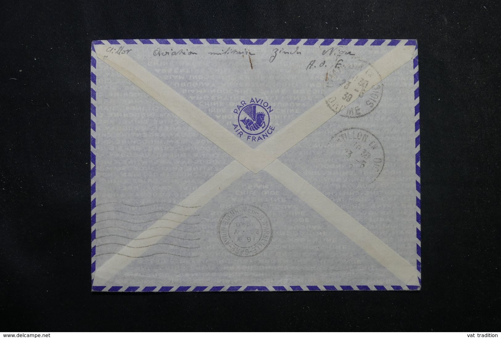 NIGER - Enveloppe D'un Soldat (Aviation Militaire) De Zinder Pour La France En 1939, Affranchissement Plaisant - L 63297 - Covers & Documents