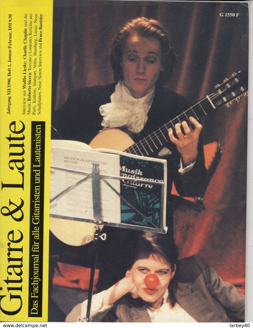 Revue De Musique -  Gitarre & Laute - N° 1 - 1990 - Muziek