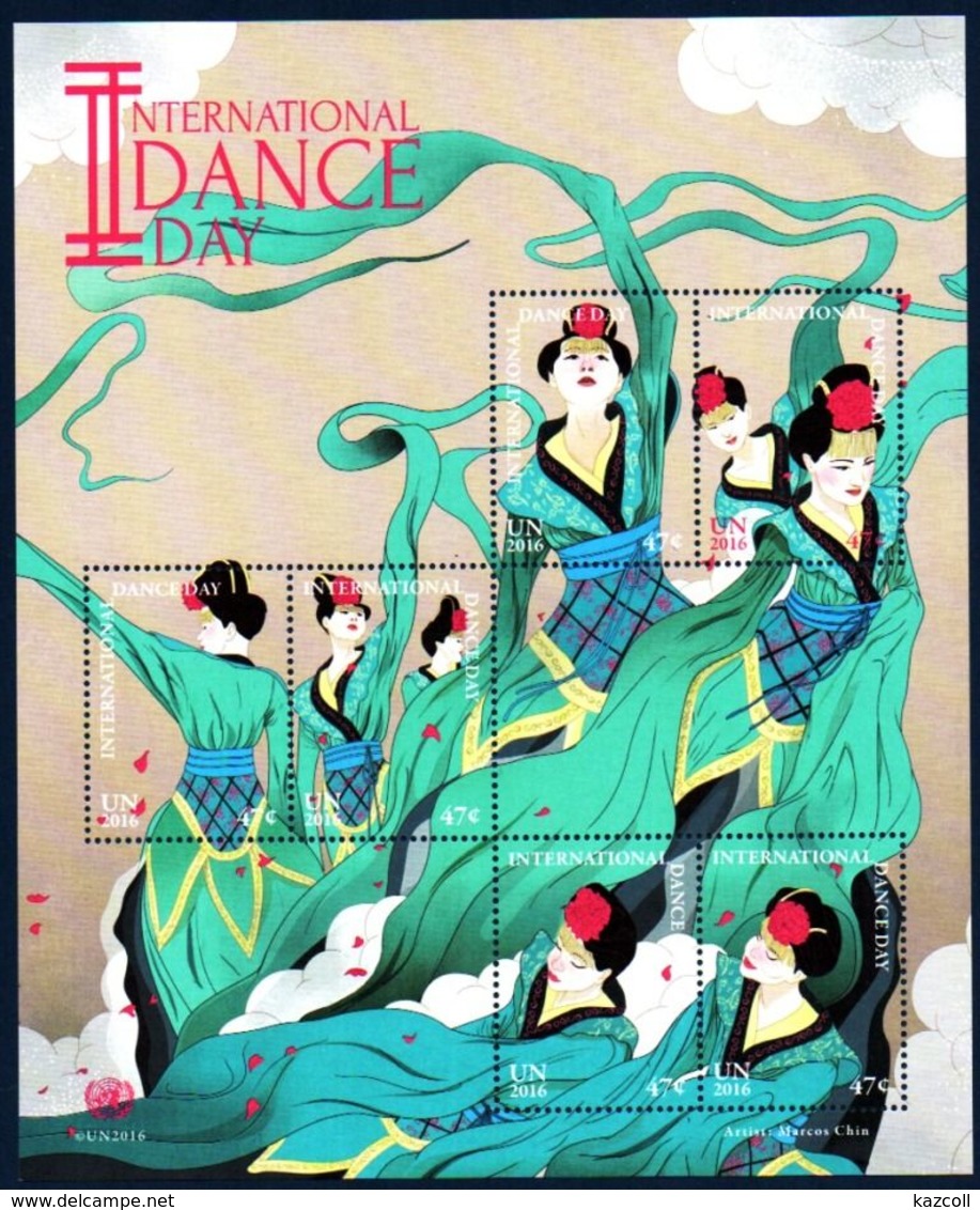 United Nations.  Geneva   2016.  International  Danse Day. MNH** - Unused Stamps