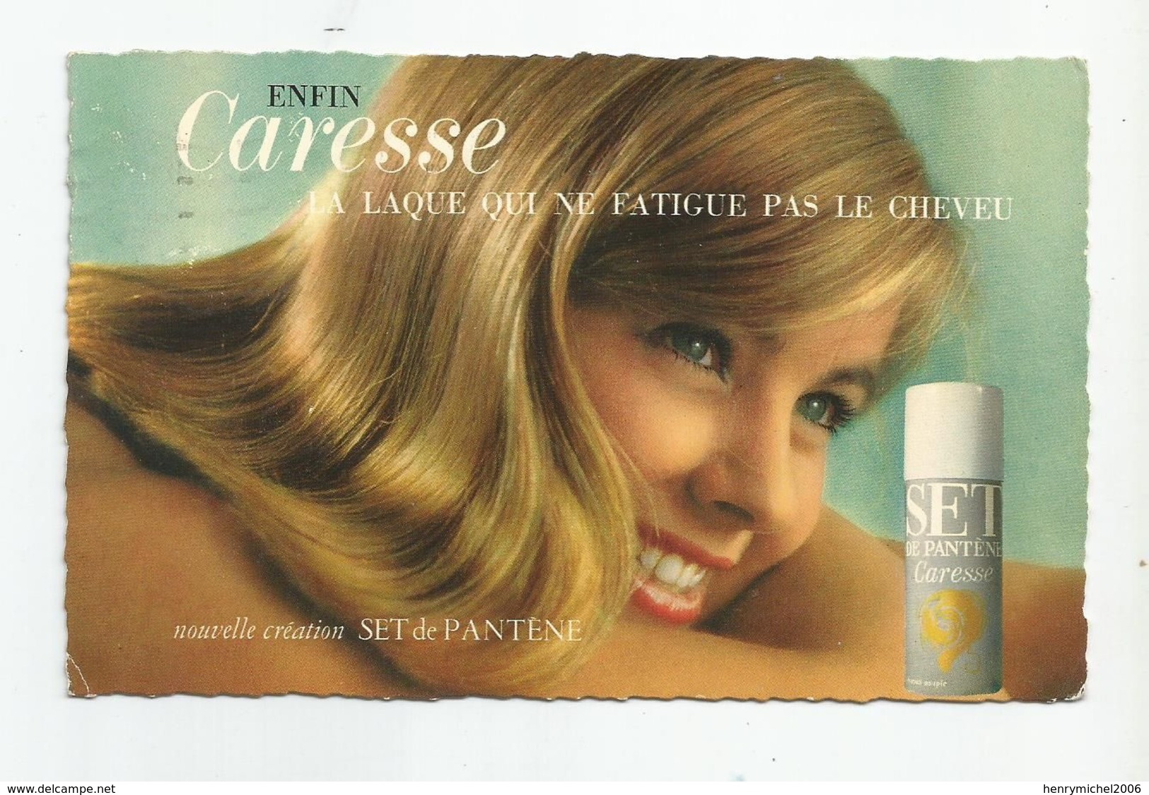 Cpsm Belle Femme Cheveux D'or Pub Publicité Laque écrite Et Création  Set De Pantène Cachet Peret Frères Paris 17- 1965 - Pubblicitari