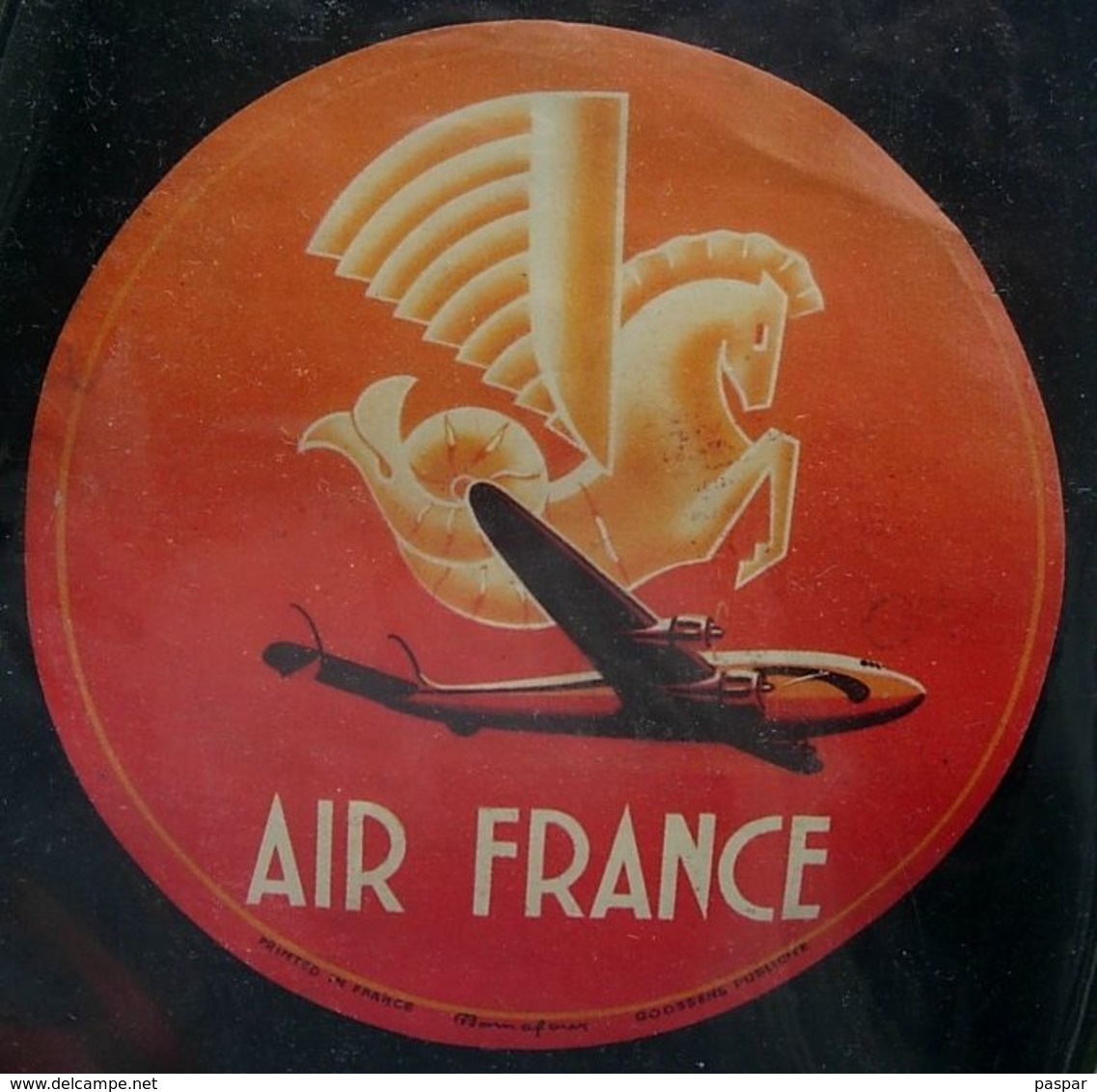 ETIQUETTE AIR FRANCE CONSTELLATION - Baggage Labels & Tags