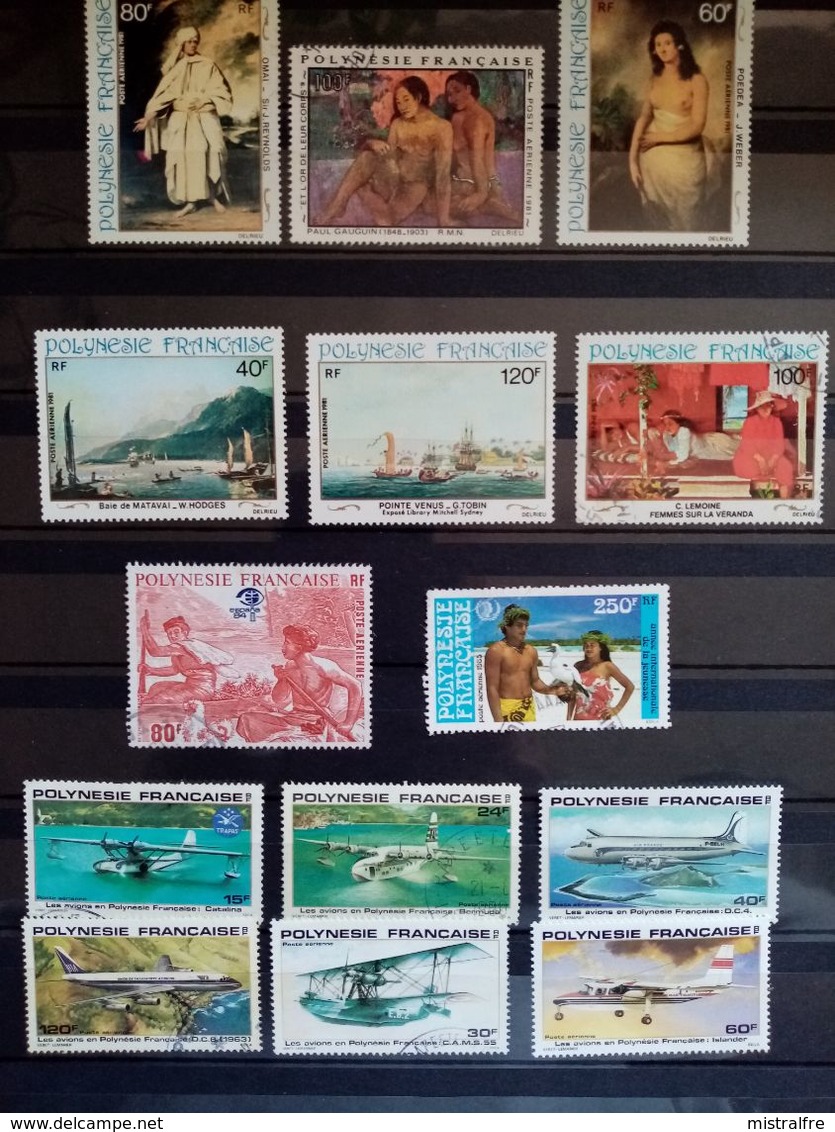 POLYNESIE . 1979 à 1985.  Poste Aériènne N°148 à 188. 5 Neufs + 9 Oblitérés. Côte Yvert 31,80 €. - Usados