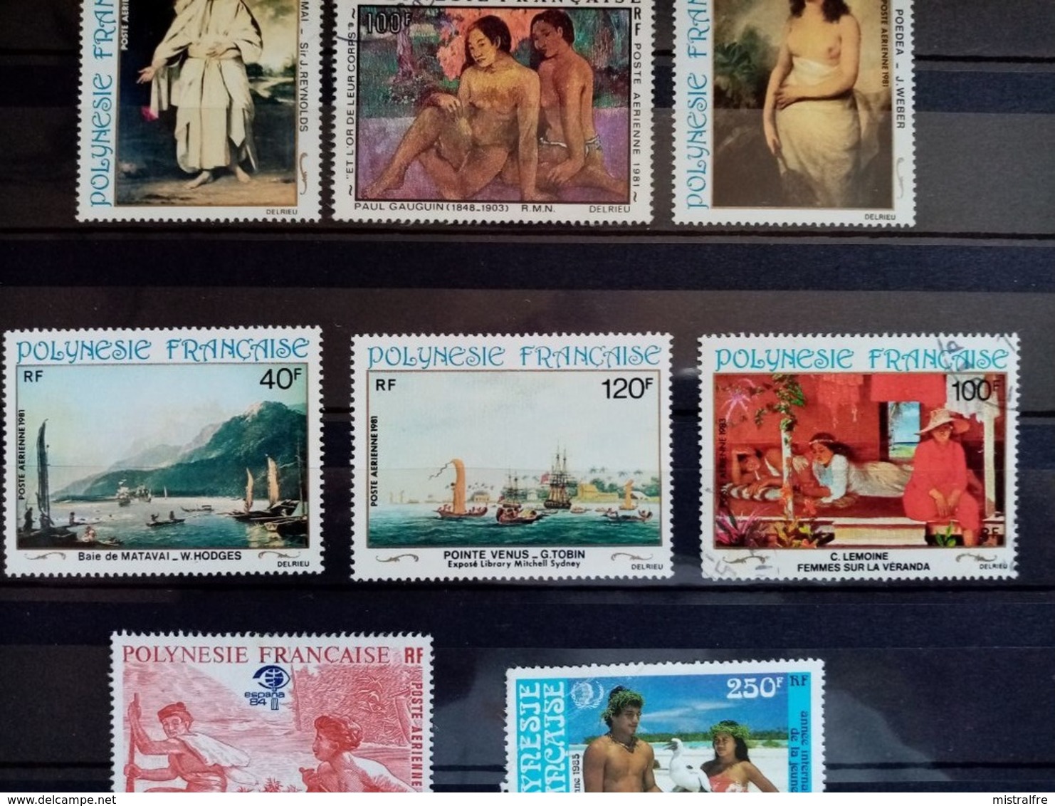 POLYNESIE . 1979 à 1985.  Poste Aériènne N°148 à 188. 5 Neufs + 9 Oblitérés. Côte Yvert 31,80 €. - Usados