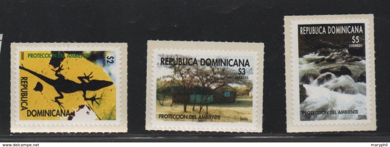 LOT 396 - REPUBLIQUE DOMINICAINE  N° 1445/1447 ** - PROTECTION DE L'ENVIRONNEMENT - Cote  7 € - Environment & Climate Protection