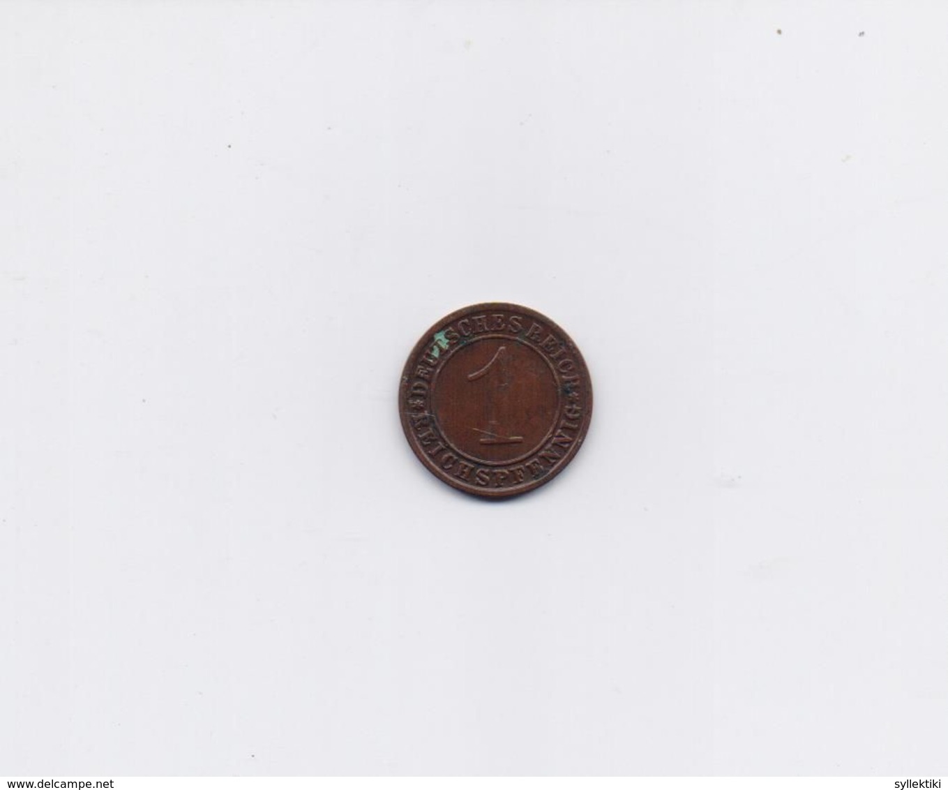 GERMANY DEUTSCHES REICH 1930 F 1 PFENNIG COPPER COIN - 1 Rentenpfennig & 1 Reichspfennig