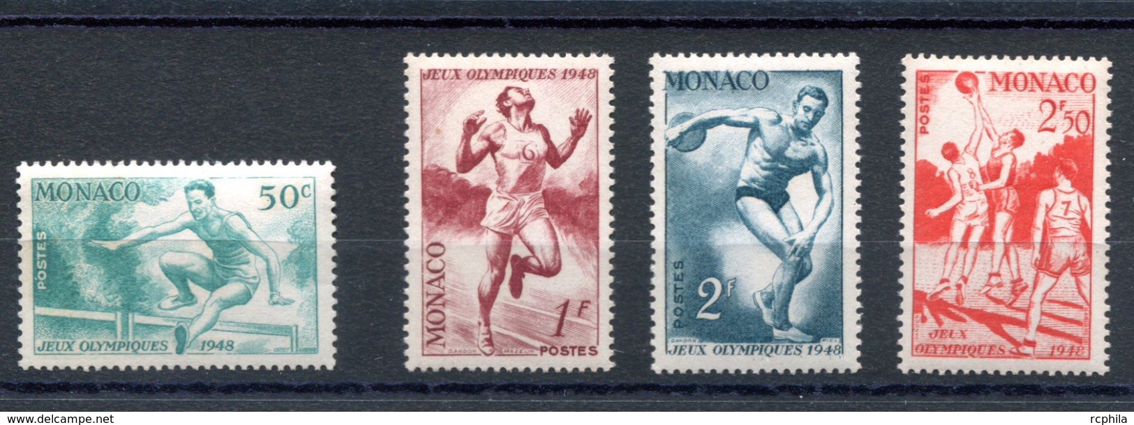 RC 17870 MONACO N° 319 / 322 - ATHLÉTISME ET BASKET  NEUF ** TB  MNH VF - Verano 1948: Londres