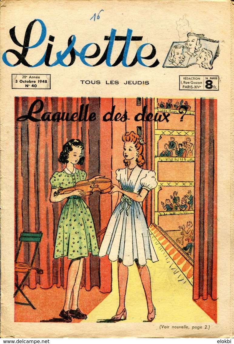 Lisette lot de 100 exemplaires des années 1948, 1949 et 1950