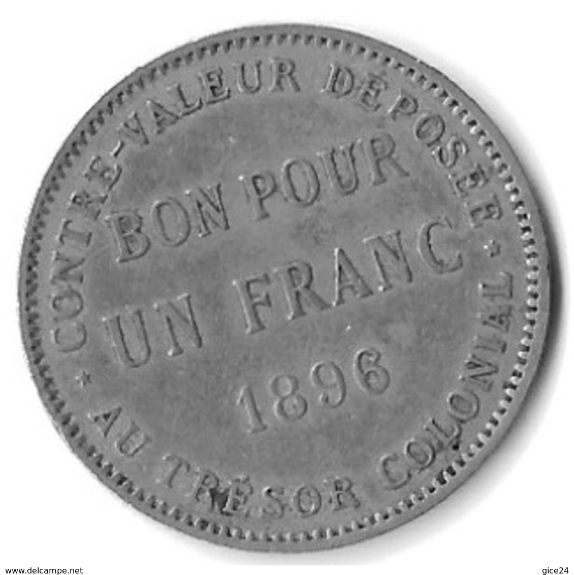 BON POUR UN FRANC De 1896 - Reunión