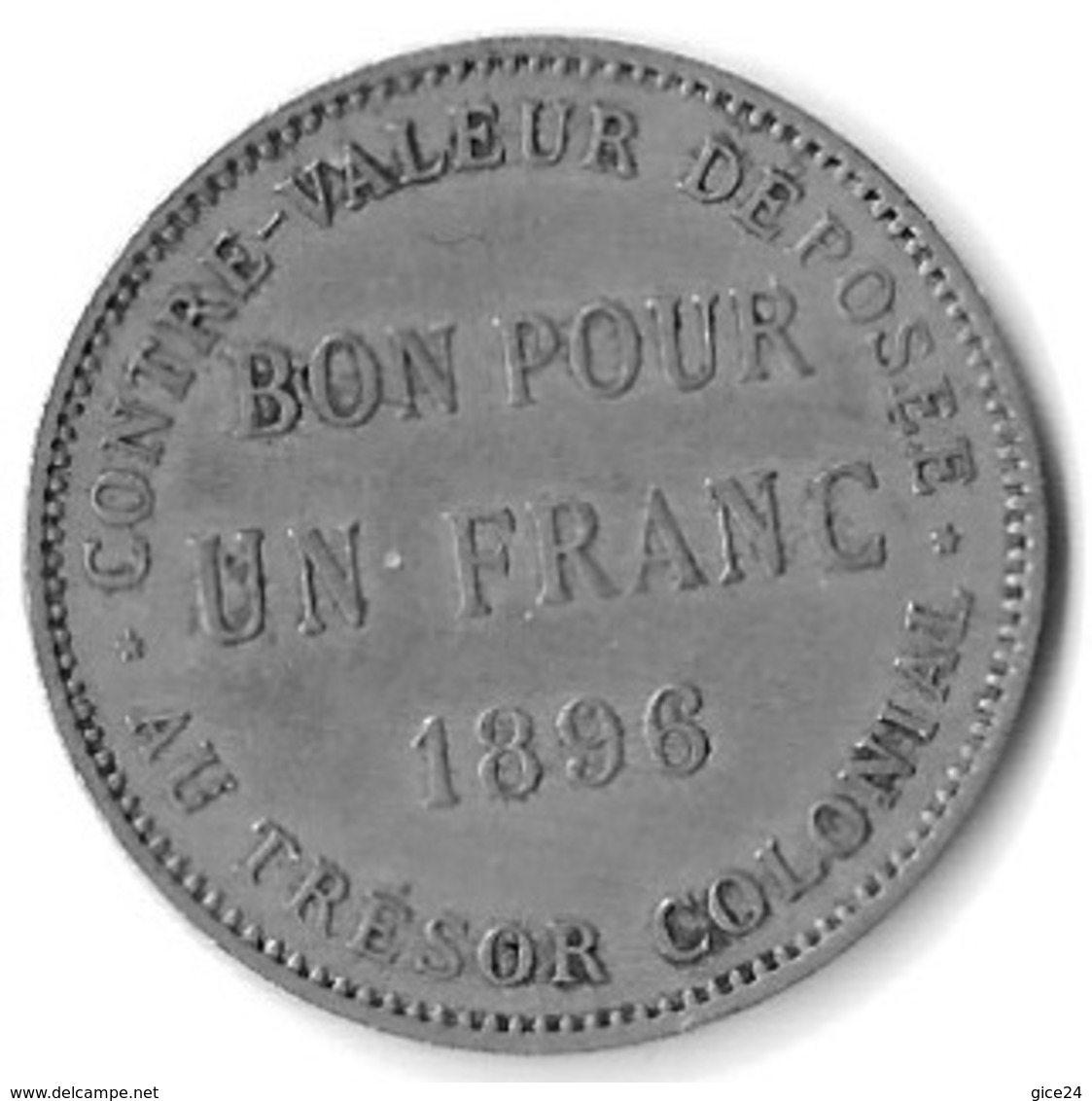 BON POUR UN FRANC 1896 - Reunion