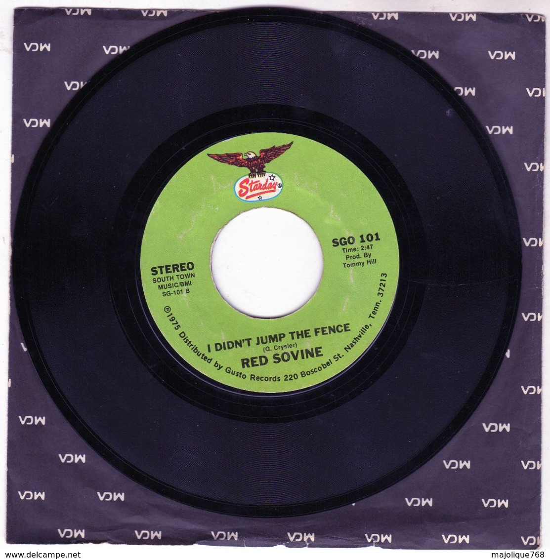 Disque - Red Sovine - Phantom 309 - Starday SGO 101 - USA 1975 - - Country Y Folk