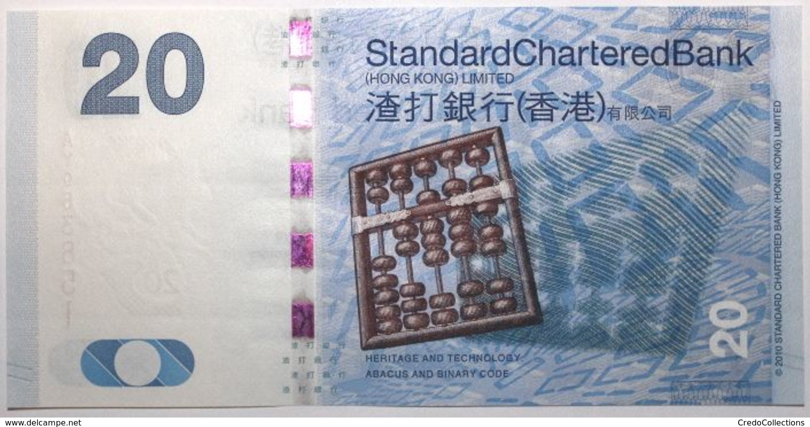 Hong Kong - 20 Dollars - 2010 - PICK 297a - NEUF - Hong Kong
