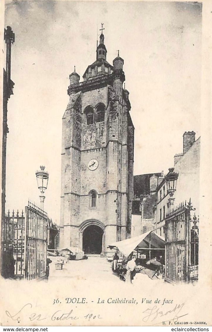 Dole         39             La Cathédrale Vue De Face   (voir Scan) - Dole