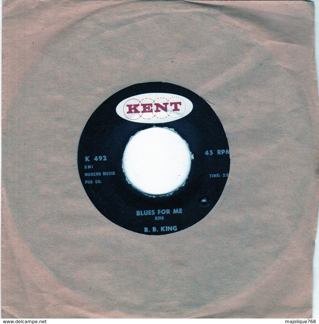 Disque - B. B. King - The Woman I Love - Blues For Me - Kent K 492 - 1968 USA - - Blues