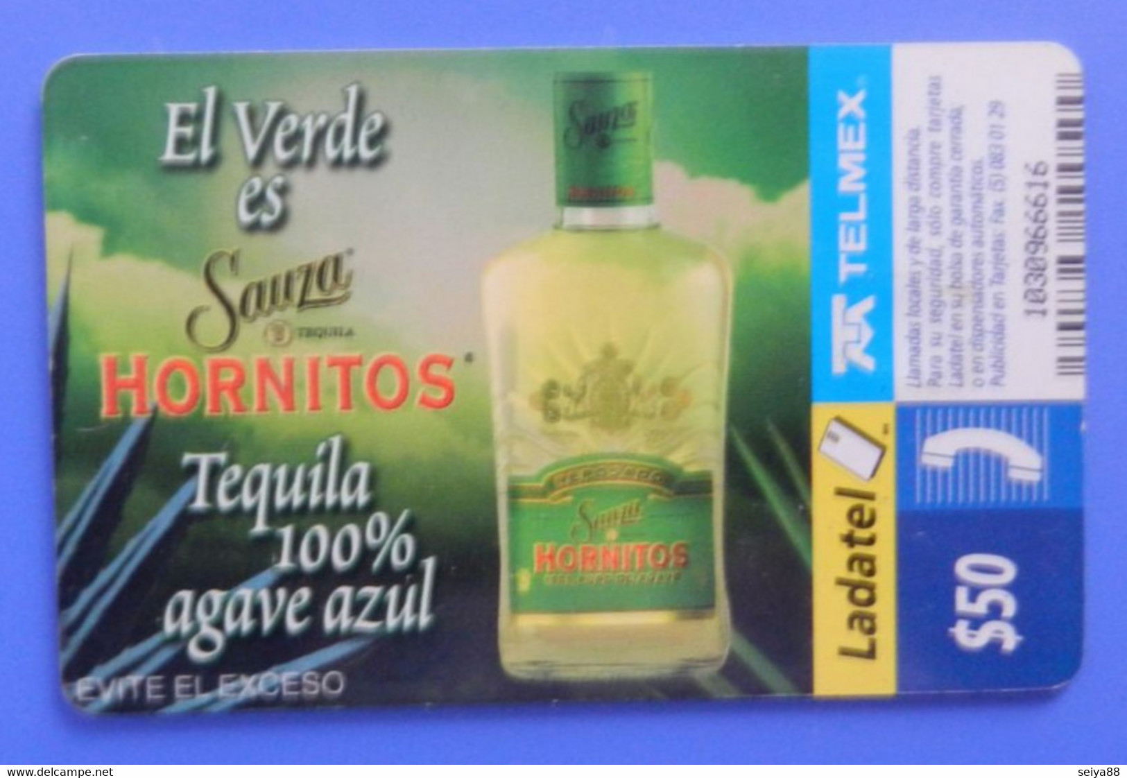 Mexico Parrot Love Bird Agapornis Tequila Hornitos Sauza Telmex Ladatel - Papageien