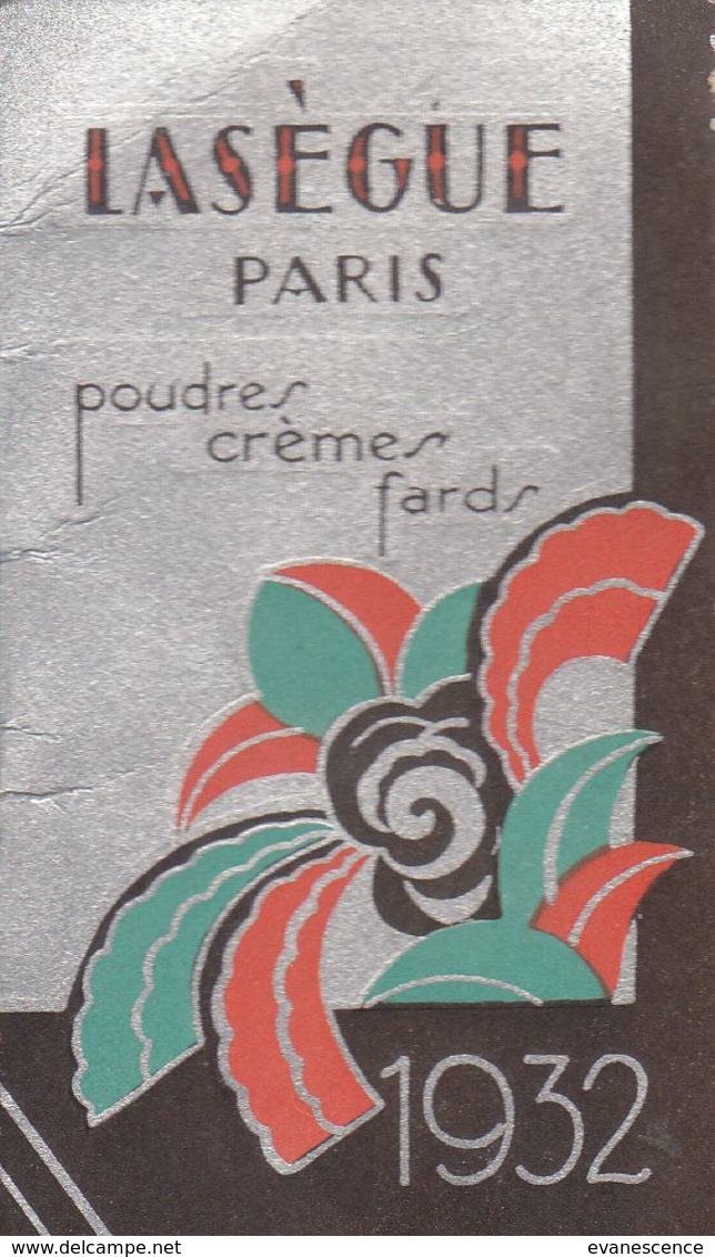 Petit Calendrier Lasègue : Poudres Crèmes Fards 1932  ///  Ref.  Juin   20 / N° 11.822 - Kleinformat : 1921-40