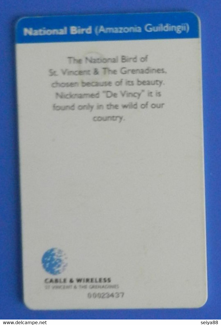 St Vincent & The Grenadines Parrot Bird Amazonia Pappagallo Amazon Oiseaux Vogel Birds Parrots Cable & Wireless - Pappagalli