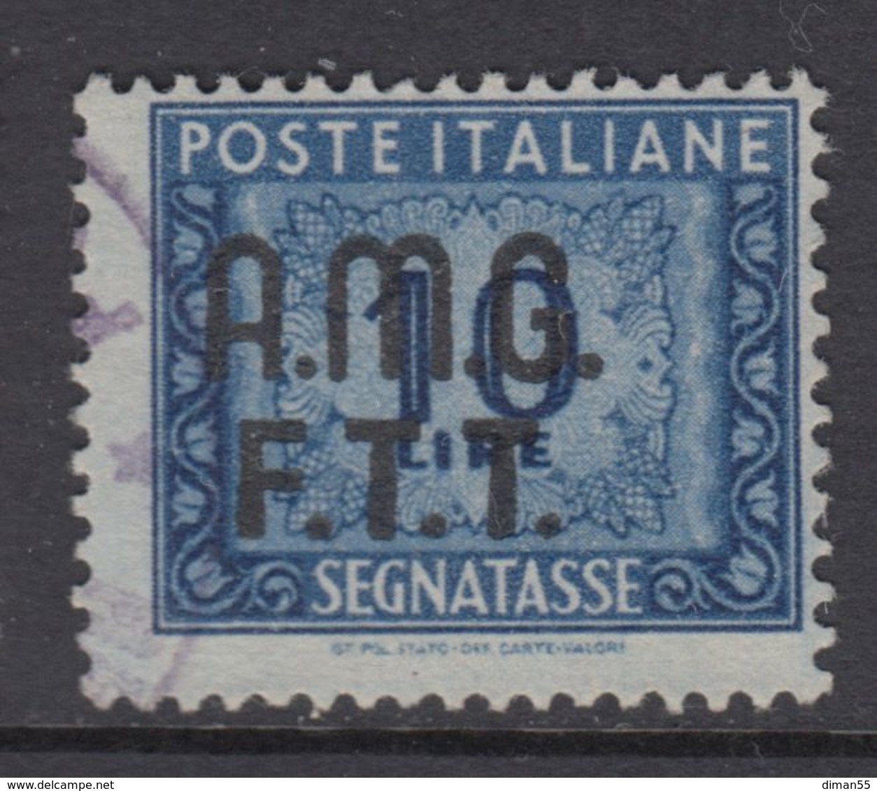 Trieste Zona A - AMG-FTT - Segnatasse N.12 - Cat. 90 Euro  - Usato - Luxus Postfrisch - Postage Due