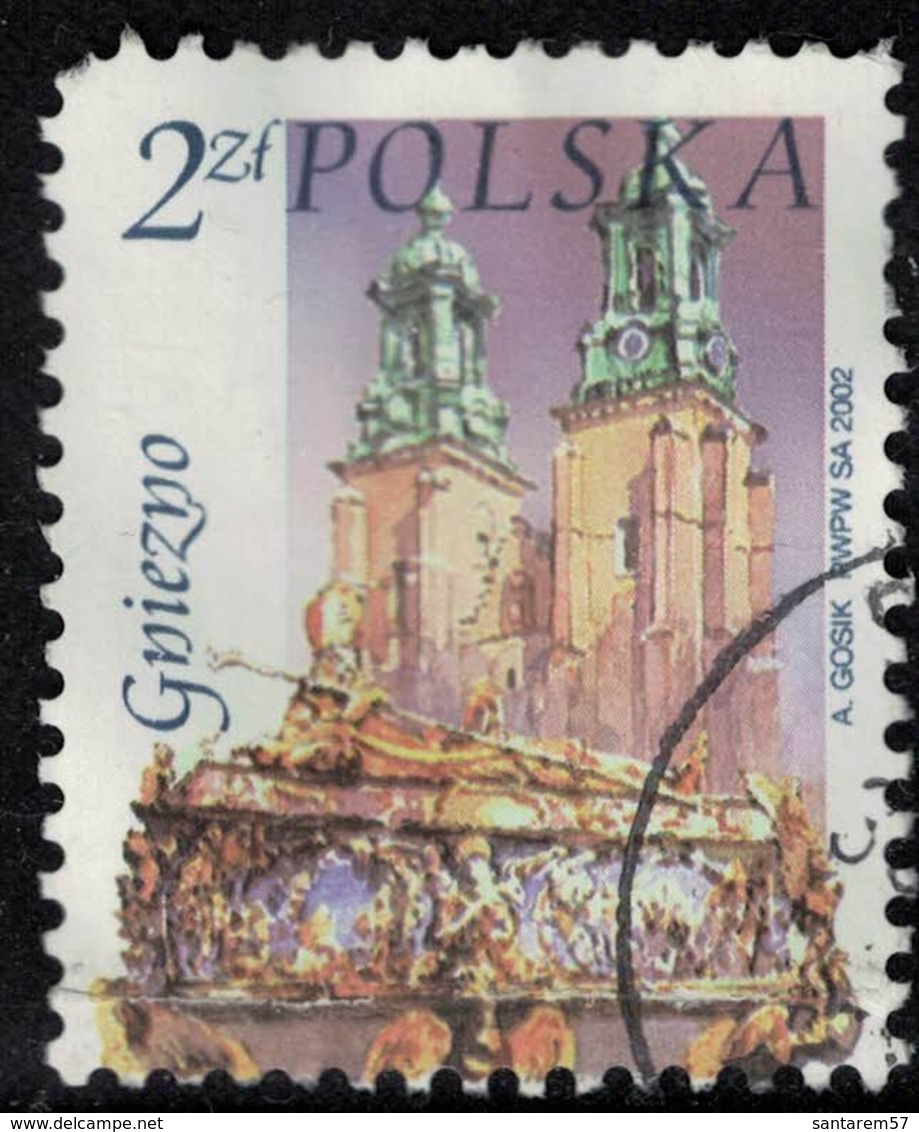 Pologne 2002 Oblitéré Used Cathédrale Saint Adalbert De Gniezno SU - Used Stamps