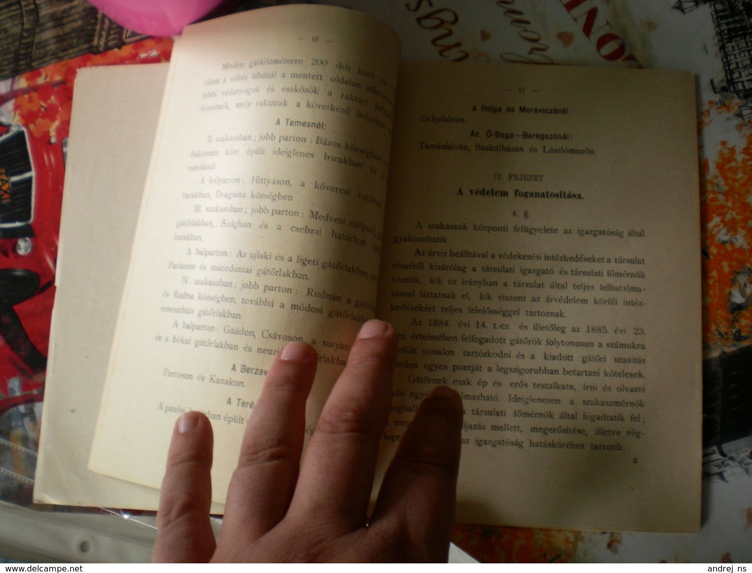 A Temes Begavolgyi Vizszabalyozasi Tarsulat Gatvedelmi Szabalyzata Temesvar 1902 47 Pages - Livres Anciens