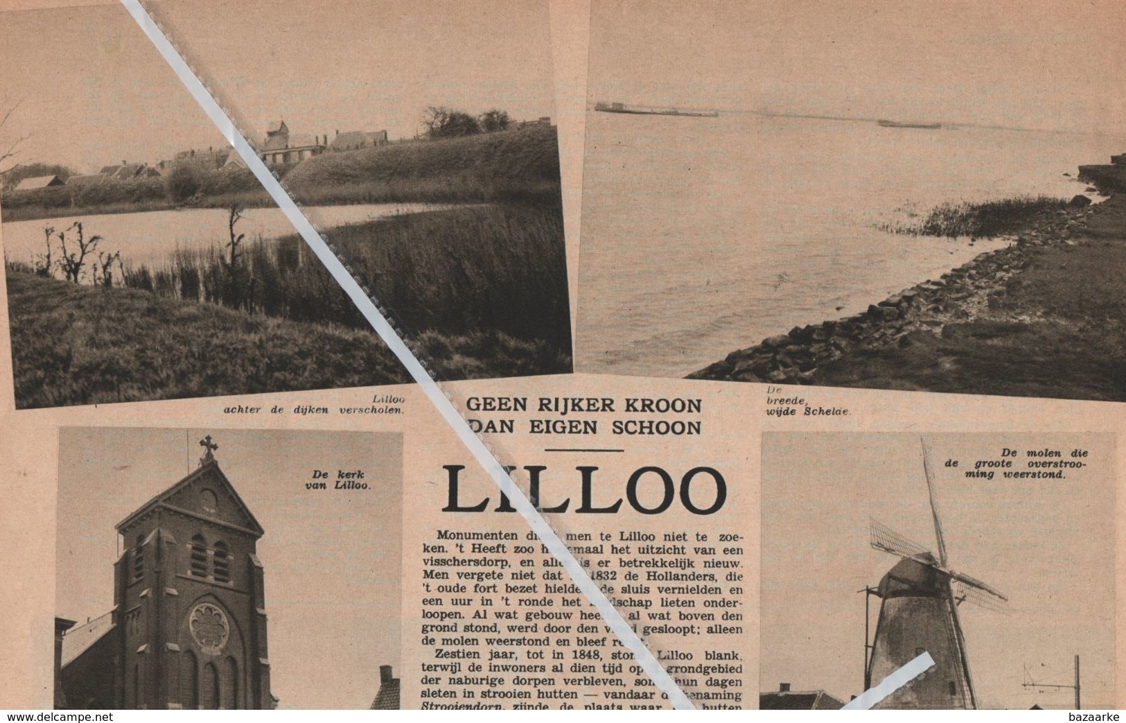 LILLO..1938.. GEEN RIJKER KROON DAN EIGEN SCHOON - Sin Clasificación