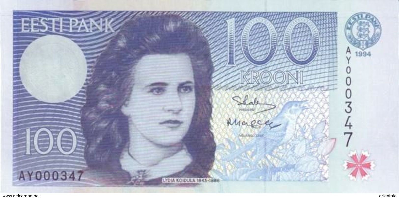 ESTONIA P. 79a 100 K 1994 UNC - Estonia