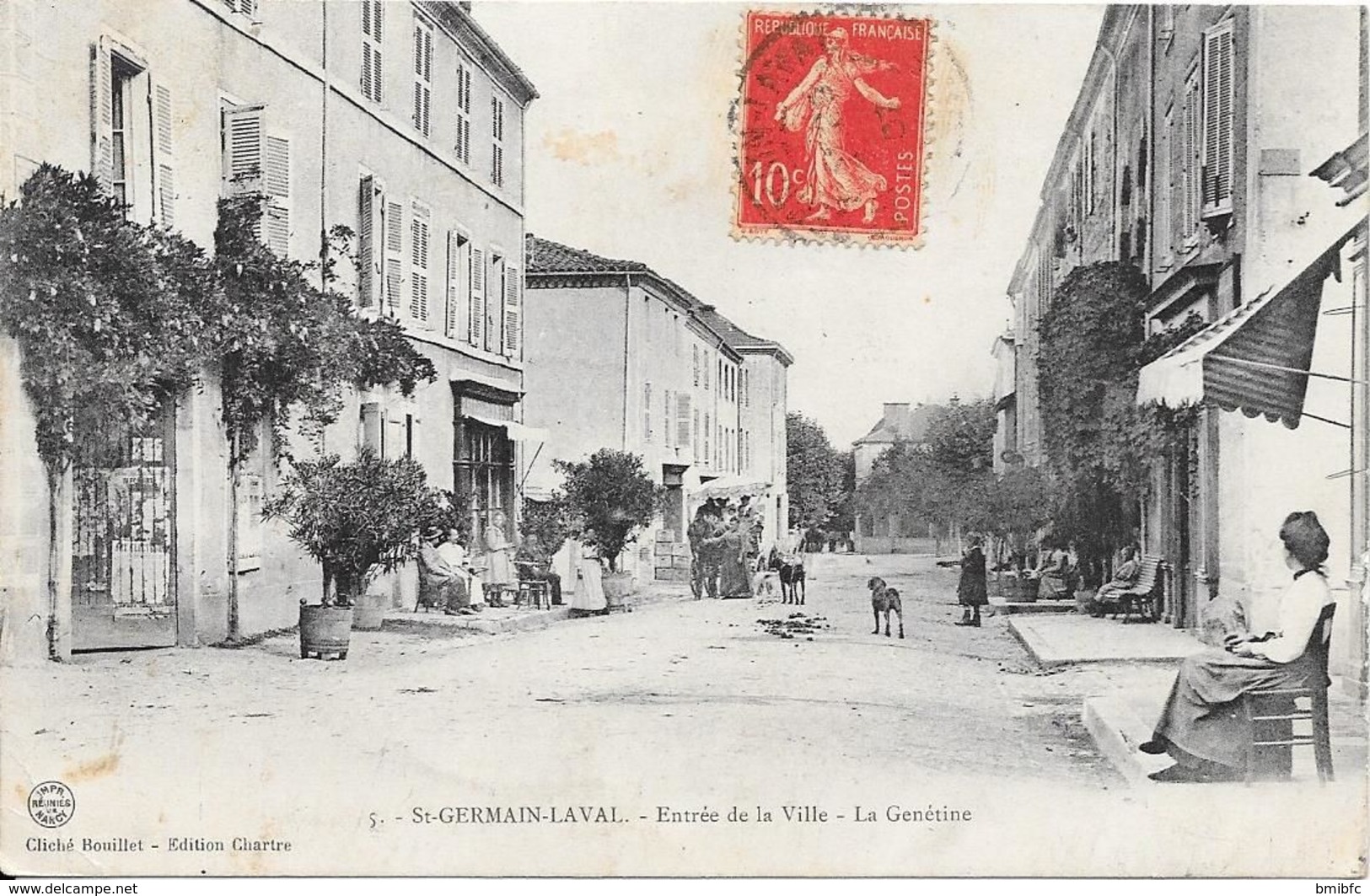 St GERMAIN-LAVAL : Entrée De La Ville - La Génétine - Saint Germain Laval