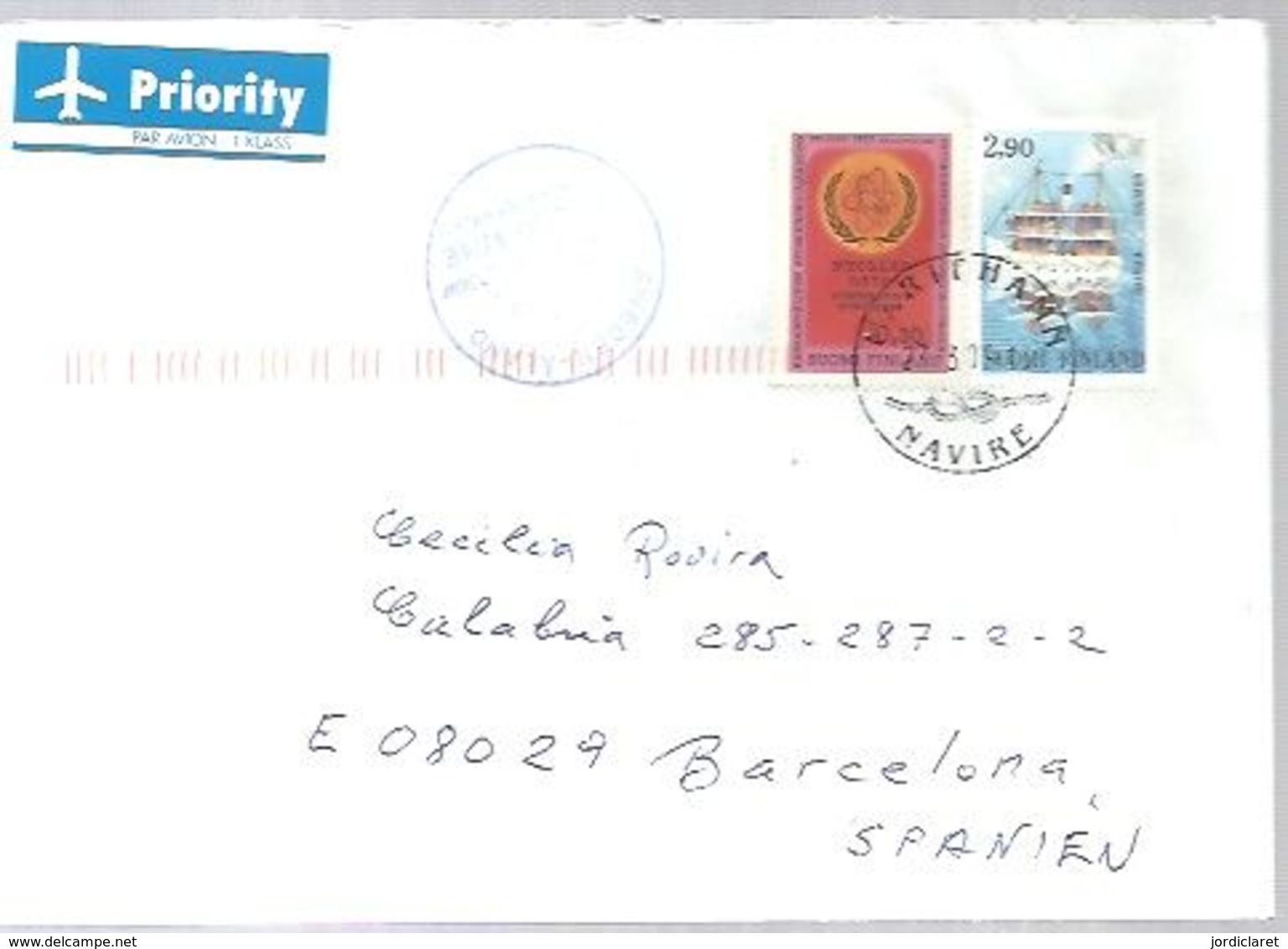 LETTER  2004  FERRY - Storia Postale